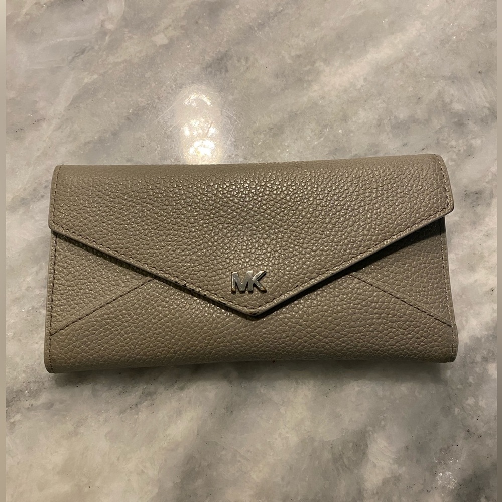 Michael Kors Leather Snap-Front Wallet